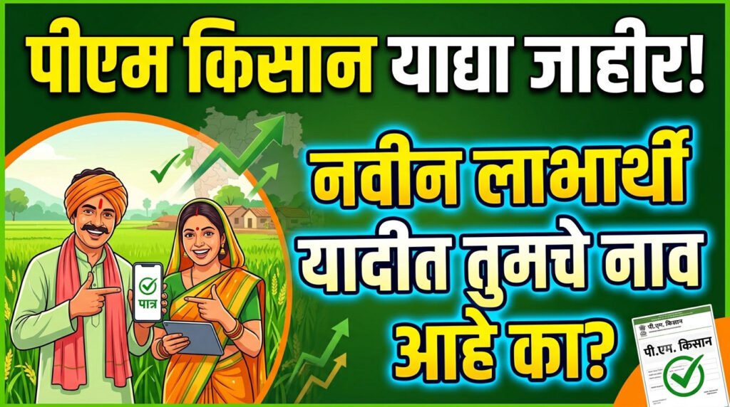 पी एम किसान याद्या जाहीर 2026